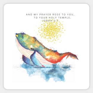 Inspirational bible verse Jonah Sticker